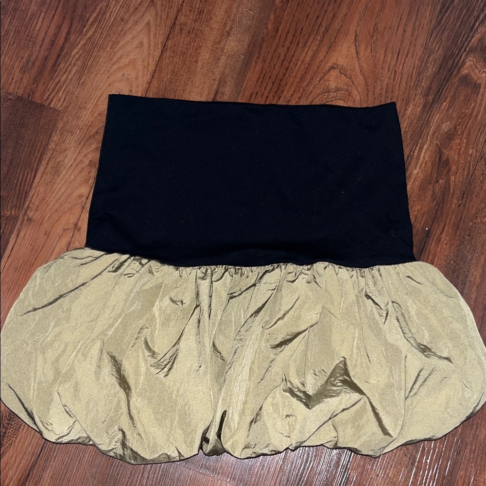 Black & gold bubble skirt